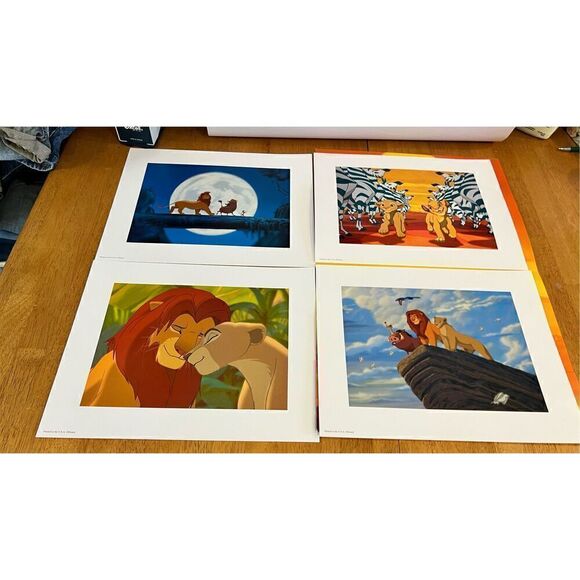 Disney The Lion King Lithograph Set of 4 Prints - Picture 4 of 7